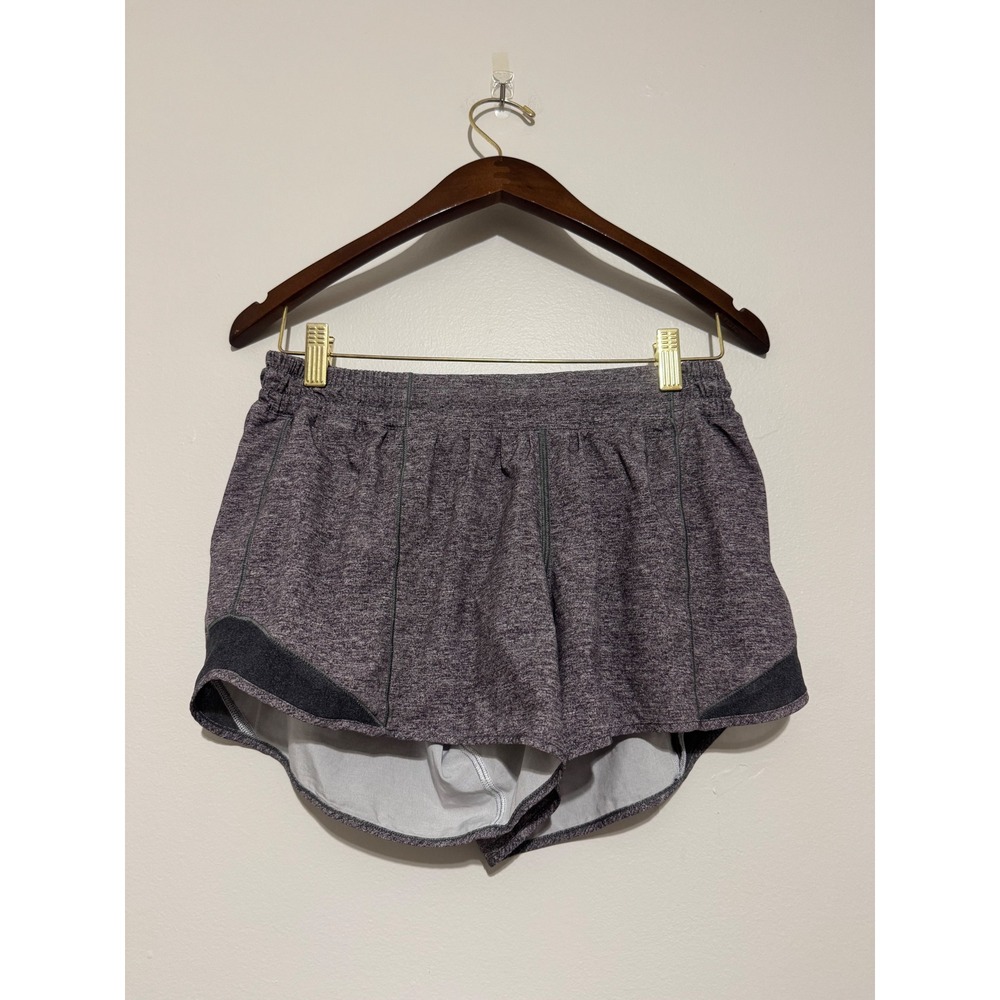 lululemon athletica Heathered Purple Athletic Running Shorts